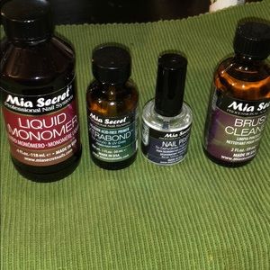 Mia Secret products for acrylics nails